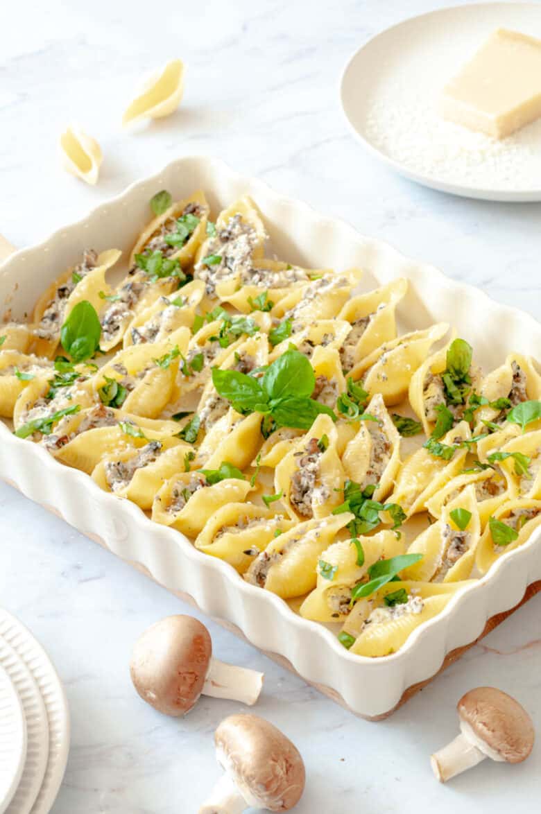 Conchiglioni Farcis Aux Champignons Et Fromages - Marie Food Tips