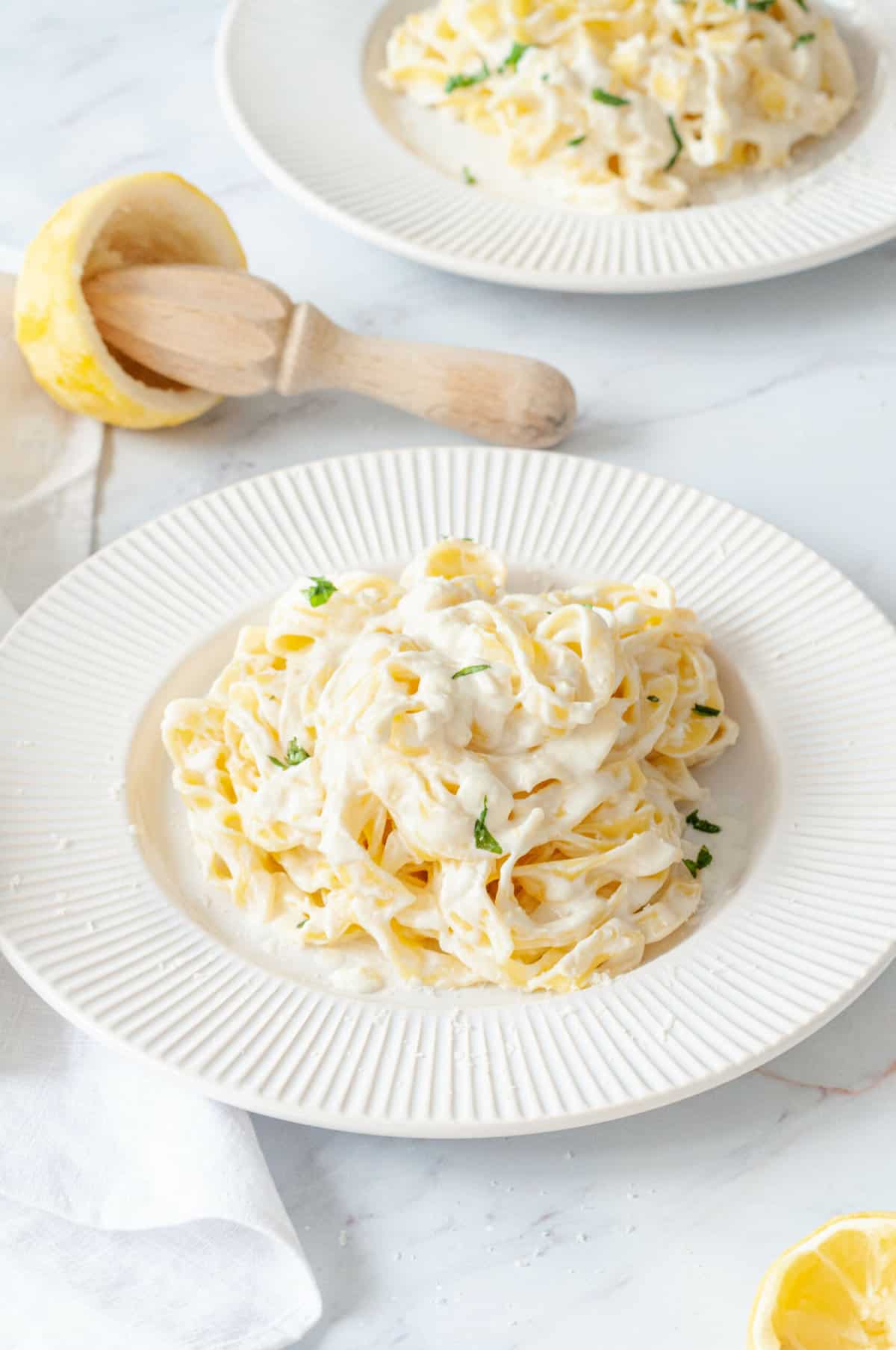 Lemon mascarpone pasta