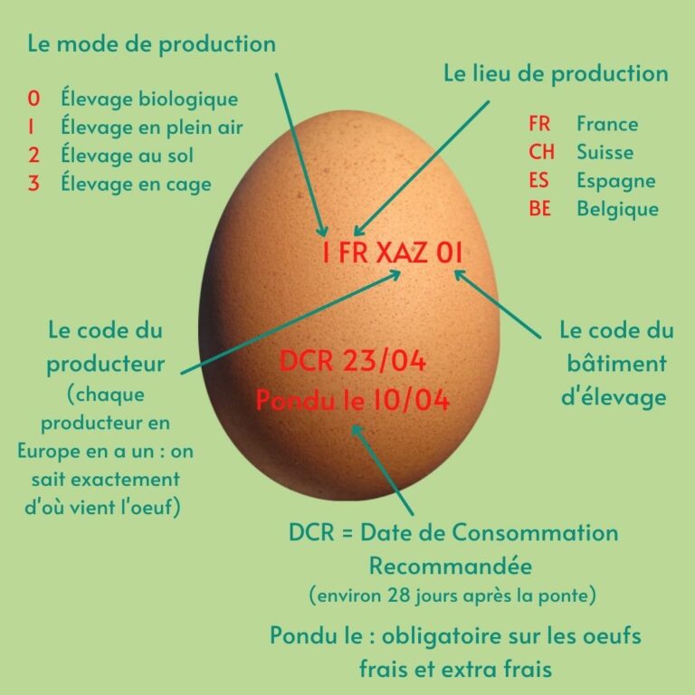 Le code oeuf Eco Tips Marie Food Tips
