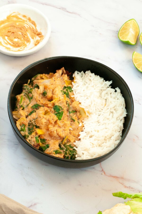 Légumes rôtis aux épices, lait de coco & peanut butter Marie Food Tips