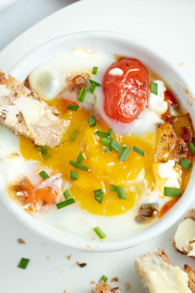 Oeufs cocotte au four (façon Shakshuka) Marie Food Tips