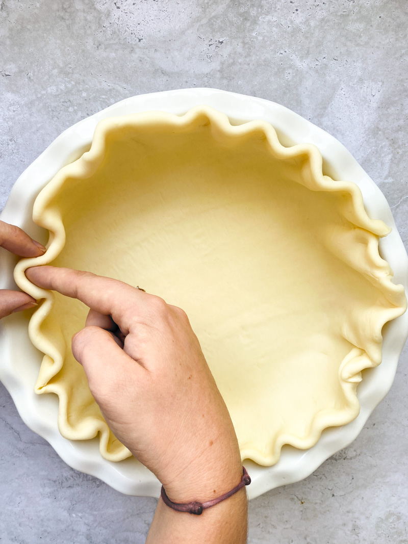 Étape 2 de la préparation de la pâte à tarte.