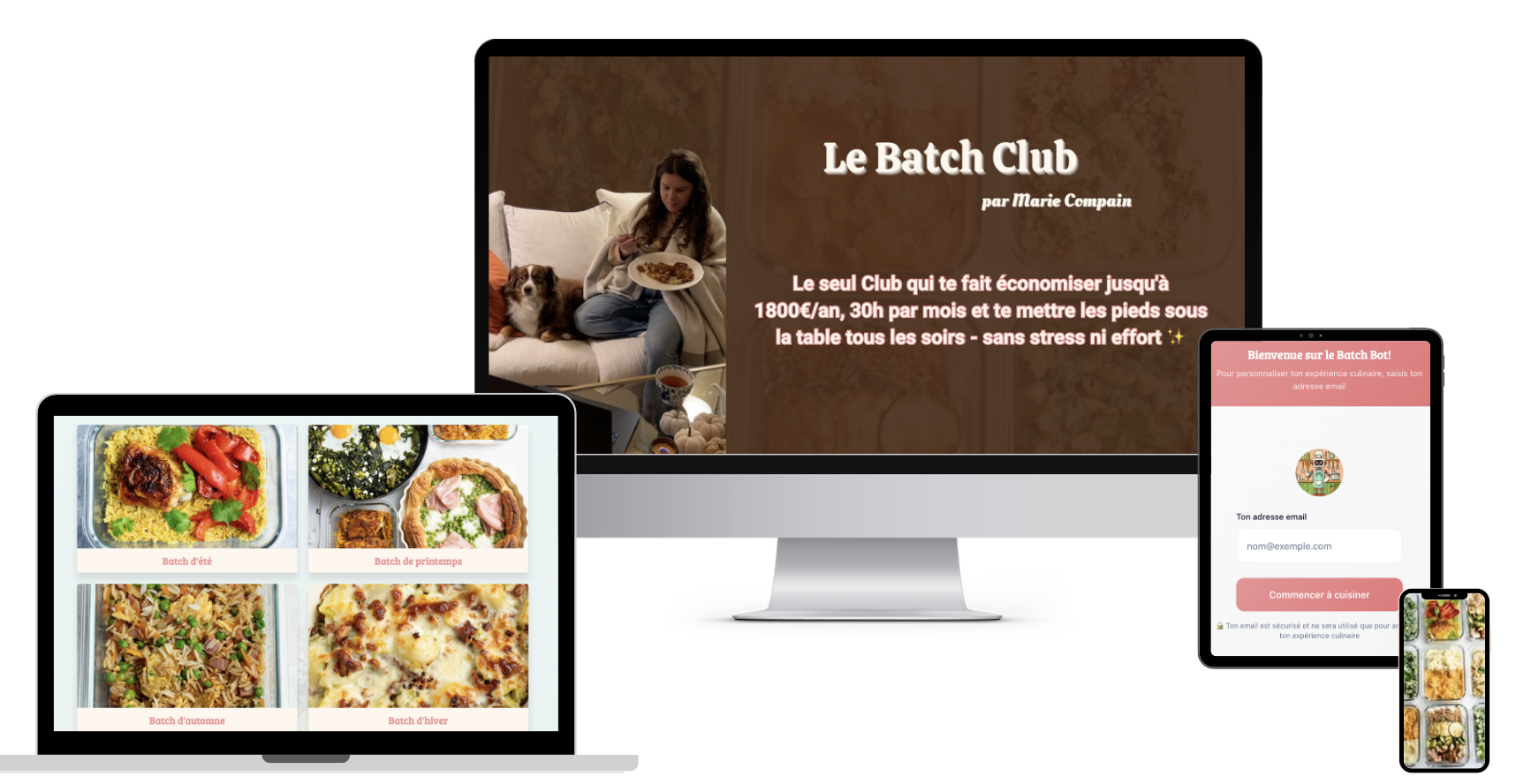 Mockup du Batch Club
